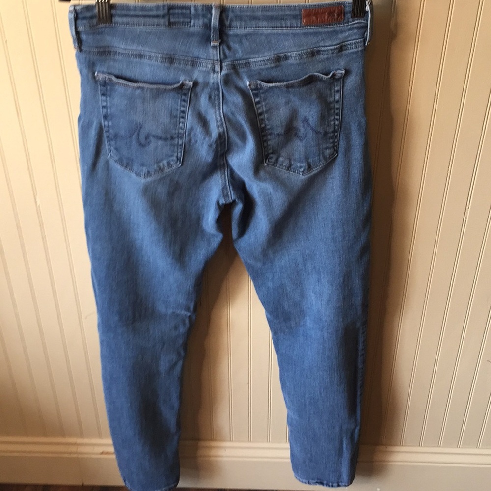 Adriano Goldschmied blue jeans size 32r the prima stretchy straight leg …
